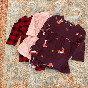 Baby girl bundle of 3 dresses Size 3-6 months. NWT